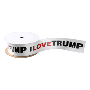 I Love Trump Satin Ribbon