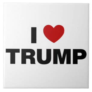 I Love Trump Tile
