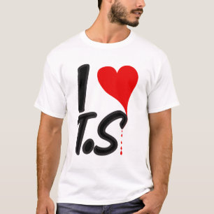 I love TS Valentine's Day Lovers Couples T-Shirt