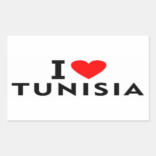 I love Tunisia country like heart travel tourism Sticker