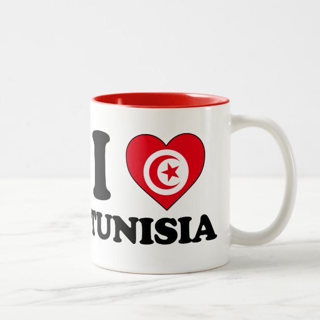I love Tunisia Two-Tone Coffee Mug (Right)