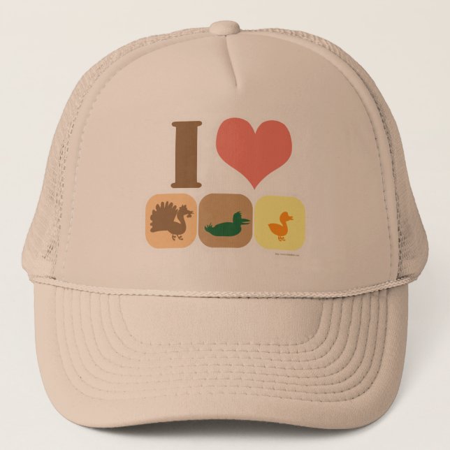 I Love Turducken! Trucker Hat (Front)