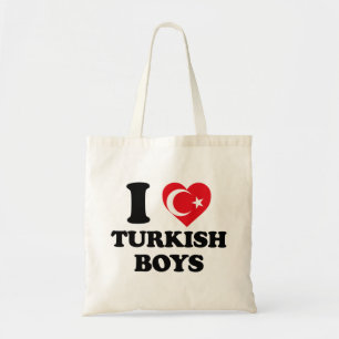 I love Turkish Boys Tote Bag
