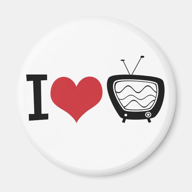 I Love TV Magnet (Front)