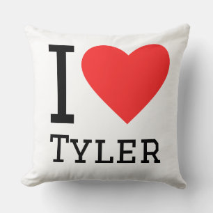 I love Tyler  Throw Pillow