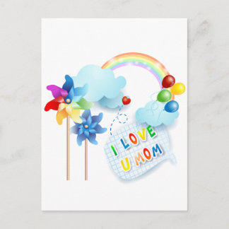 I love U mom Postcard