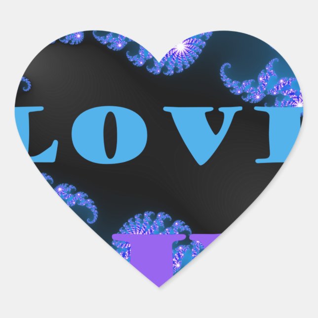 I Love U.png Heart Sticker (Front)