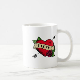 I Love U Tattoo Premium _1 Coffee Mug