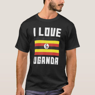 I Love Uganda I Heart Uganda Family Travel Uganda  T-Shirt
