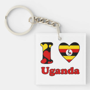 I love Uganda Keychain