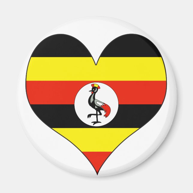 I Love Uganda Magnet (Front)