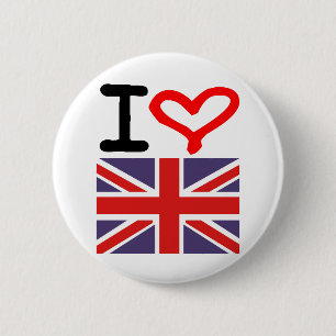 I love UK 2 Inch Round Button