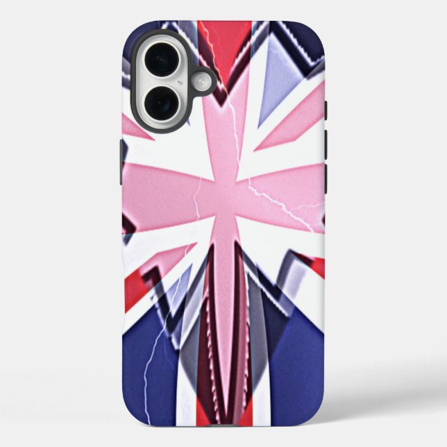 "I Love UK" Art Print Case-Mate iPhone Case (Back)