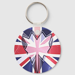 "I Love UK" Art Print Keychain