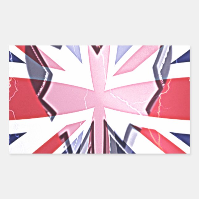 "I Love UK" Art Print Sticker (Front)