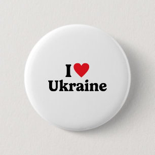 I Love Ukraine 1 2 Inch Round Button