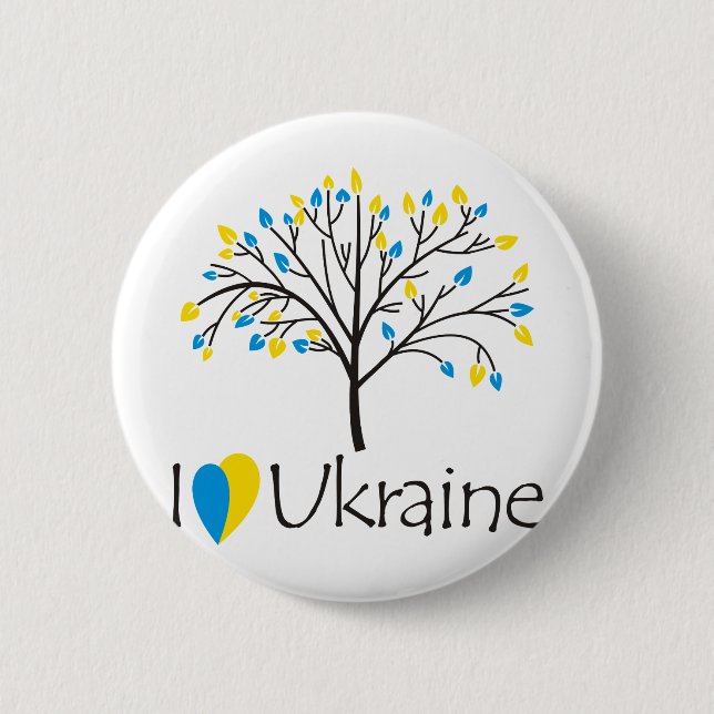 I love Ukraine 2 Inch Round Button (Front)