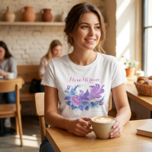 I love Ukraine. Petrikivka art watercolours T-Shirt