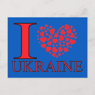 I Love Ukraine Postcard