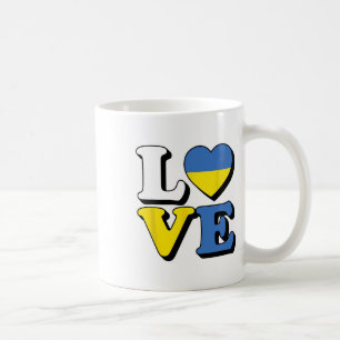 I Love Ukraine Travel Souvenir Vacation Ukrainian  Coffee Mug