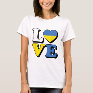 I Love Ukraine Travel Souvenir Vacation Ukrainian T-Shirt