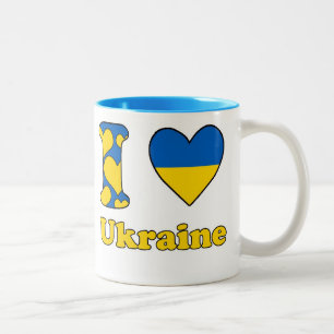 I love Ukraine Two-Tone Coffee Mug