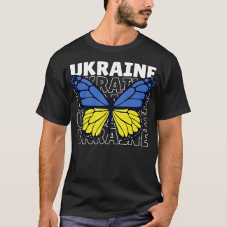 I Love Ukraine Ukraine Flag Ukrainian Pride T-Shirt