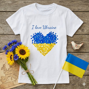 I love Ukraine. Ukraine Support. T-Shirt
