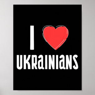 I Love Ukrainians Nationality Ukraine  Poster