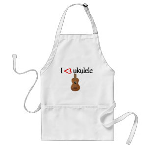 I love ukulele standard apron