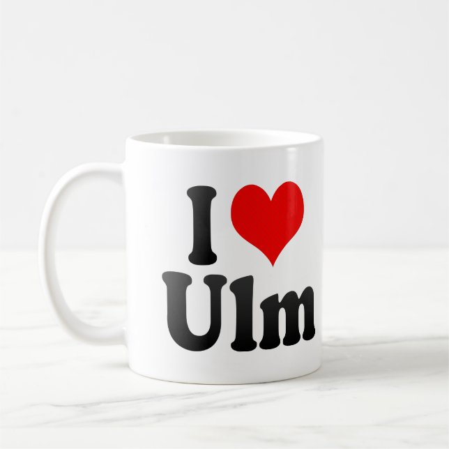 I Love Ulm, Germany Coffee Mug (Left)