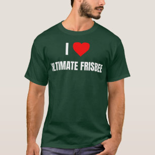 I Love Ultimate Frisbee Heart Gifts Men Kids T-Shirt