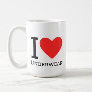 I love underwear coffee mug