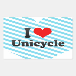 I love Unicycle Sticker