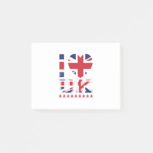 I Love United Kingdom-Uk-United Kingdom-England Post-it Notes