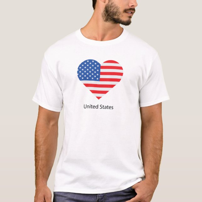 I Love United States T-Shirt (Front)