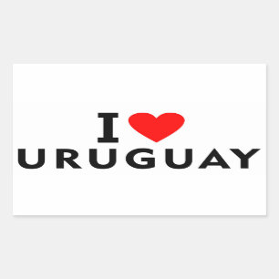 I love Uruguay country like heart travel tourism Sticker