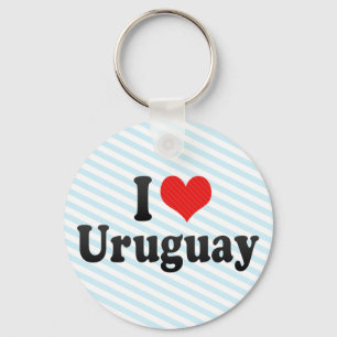 I Love Uruguay Keychain