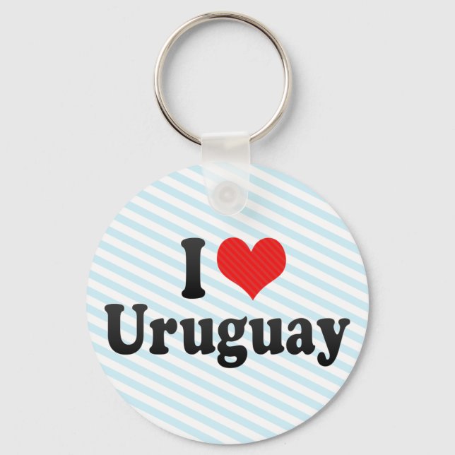 I Love Uruguay Keychain (Front)