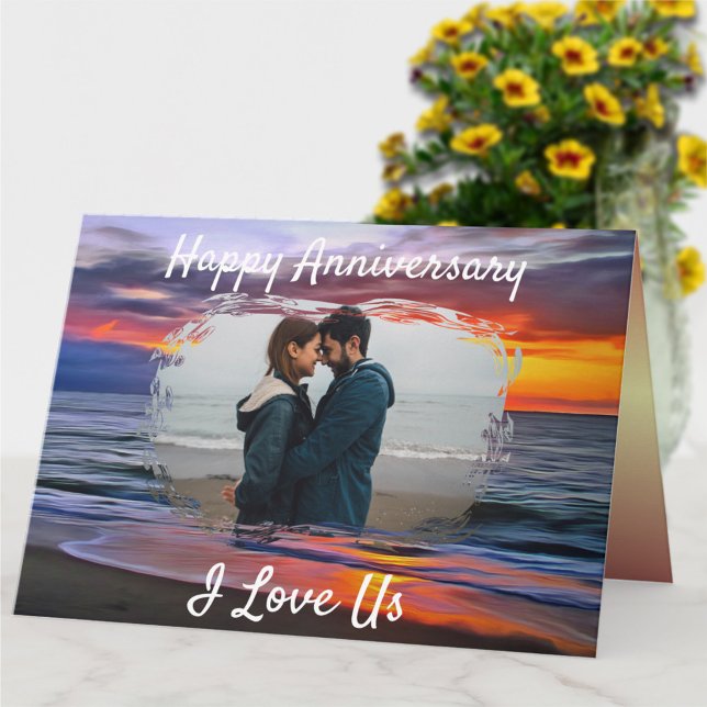 I Love Us Anniversary Puerto Sunset 1739 Card (Creator Uploaded)