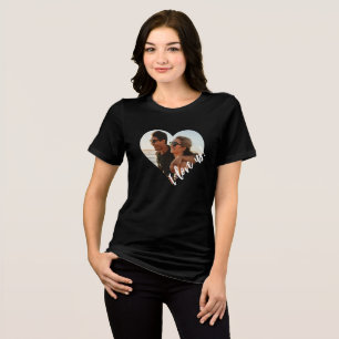 I love us Script Heart Photo Tri-Blend Shirt