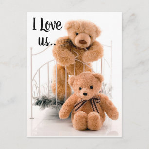 I Love us teddy bears Postcard