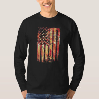 I LOVE USA American Flag and Deer Hunters Premium T-Shirt