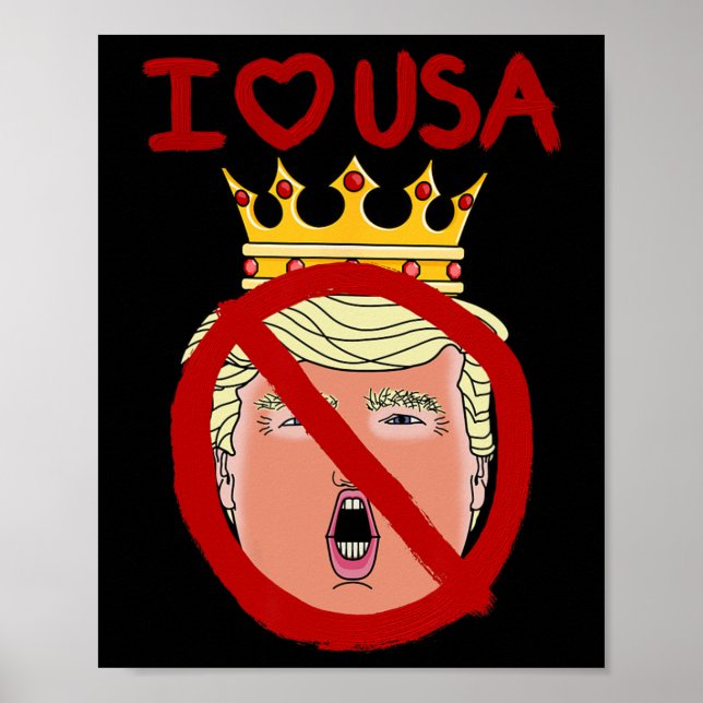 I Love Usa Anti Trump 2024  Poster (Front)