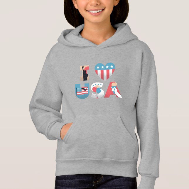 I LOVE USA Design (Front)
