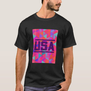 I Love USA Enjoy Cool Colourful United States Of A T-Shirt