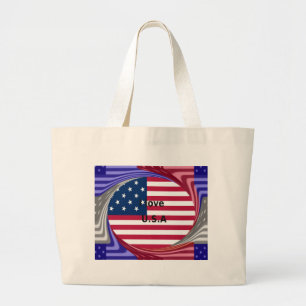 I LOVE USA LARGE TOTE BAG