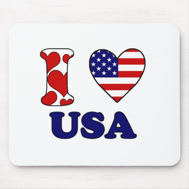 I love USA Mouse Pad (Front)