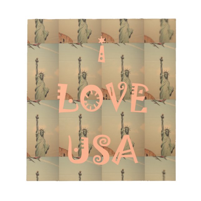 I Love USA Notepad (Front)