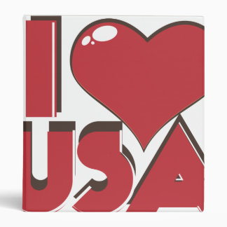 I Love USA Retro 80s Binder